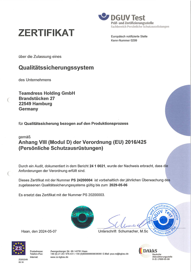 DGUV-kwaliteitsborging